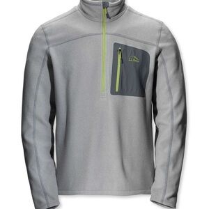 Ll bean semi fitted fleece 3/4 zip. Men’s large